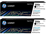 HP 206X High-Yield Black Toner Cartridges, W2110XD1, Total Qty 2 1 thumbnail image