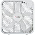 Lorell® 3-Speed Box Fan, White