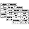 Teacher Created Resources® Monthly Headliners, 5" x 18", Black Painted Dots On White, 12 Per Pack, Set Of 3 Packs 1 thumbnail image