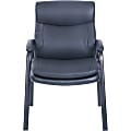 Lorell® InCite Bonded Leather Guest Chair, Black 1 thumbnail image
