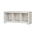 South Shore Vito Cubby Storage Bench, 19-3/4"H x 51-1/4"W x 16"D, Pure White