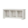 South Shore Vito Cubby Storage Bench, 19-3/4"H x 51-1/4"W x 16"D, Pure White 1 thumbnail image