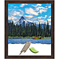 Amanti Art Fresco Dark Walnut Wood Picture Frame, 23" x 27", Matted For 20" x 24"