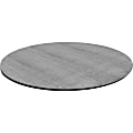 Lorell® Laminate Knife-Edge Round Conference Table Top, 48"W, Charcoal