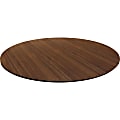 Lorell® Laminate Knife-Edge Round Conference Table Top, 42"W, Walnut 1 thumbnail image