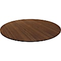 Lorell® Laminate Knife-Edge Round Conference Table Top, 42"W, Walnut