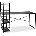 Lorell® Multi-Shelf Tower Computer Desk, 59"W, Black