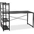 Lorell® Multi-Shelf Tower Computer Desk, 59"W, Black 1 thumbnail image