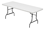 Lorell® 72"W Rectangular Banquet Table, Gray 1 thumbnail image