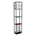 Elegant Designs Etagere 63"H Wine Rack, Black