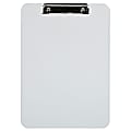 JAM Paper® Plastic Clipboards with Metal Clip, 9" x 13", Clear, Pack Of 12 1 thumbnail image