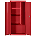 Sandusky Value Series 30"W Janitorial Storage Cabinet, Red 1 thumbnail image