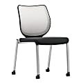 HON® Nucleus® Side Chair, With Casters, 37 1/8"H x 27"W x 26 1/4"D, Smoke Fabric