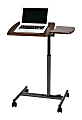 Realspace® 20"W Metal Dual-Surface Laptop Cart, Brown