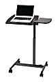 Realspace® 20"W Metal Dual-Surface Laptop Cart, Black