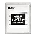 C-Line® Vinyl Shop Ticket Holders, 9" x 12", Box of 50
