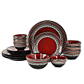 Gibson Elite Cafe Versailles 16-Piece Dinnerware Set, Red 1 thumbnail image