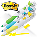 Post-it® Flag Plus Wide-Barrel Highlighters, Assorted Colors, Pack Of 3