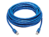 Tripp Lite Cat6a Patch Cable F/UTP Snagless w/ PoE 10G CMR-LP Blue M/M 30ft