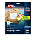 Avery® Repositionable Inkjet Shipping Labels, 3 1/3" x 4", White, Pack Of 150, 58164, 3 1/3" x 4", White, Pack Of 150