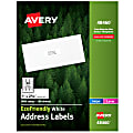 Avery® EcoFriendly Address Labels, 48460, Rectangle, 1" x 2-5/8", White, Pack Of 3,000
