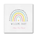 Custom Full-Color Printed Beverage Napkins, 4-3/4" x 4-3/4", Welcome Baby, Box Of 100 Napkins 1 thumbnail image