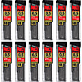Pentel Super Hi-Polymer Leads - 0.5 mm , Fine Point - HB - Black Lead - 30 Tube - 12 / Box 1 thumbnail image