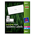 Avery® Easy Peel® EcoFriendly Permanent Inkjet/Laser Address Labels, 48960, 1" x 2 5/8", 100% Recycled, White, Pack Of 7,500
