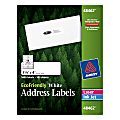 Avery® Easy Peel® EcoFriendly Permanent Inkjet/Laser Address Labels, 48462, 1 1/3" x 4", 100% Recycled, White, Pack Of 1,400