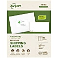 Avery® EcoFriendly Permanent Shipping Labels, 48163, 2" x 4", 100% Recycled, White, Box Of 1,000