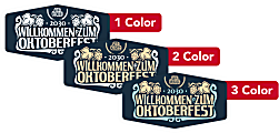 Custom 1, 2 Or 3 Color Printed Labels/Stickers, Marquis Rectangle Shape, 1-7/8" x 3-15/32", Box Of 250 1 thumbnail image