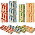 Nadex Coins Coin Wrappers Flat Striped - 5" Width x 6.90" Length - Durable - Kraft Paper - Multi 1 thumbnail image
