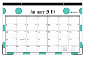 Blue Sky™ Monthly Desk Pad Calendar, 17" x 11", Penelope, January to December 2019