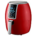 Brentwood Small 1400W 4 Qt Electric Digital Air Fryer With Temperature Control, 10-1/2”H x 12-1/4”W x 12-1/4”D, Red 1 thumbnail image