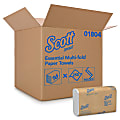 Scott® Multi-Fold 1-Ply Paper Towels With Fast-Drying Absorbency Pockets, 250 Sheets Per Pack, Case Of 16 Packs 1 thumbnail image