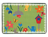 Carpets for Kids® KID$Value Rugs™ Garden Time Activity Rug, 4' x 6' , Green
