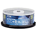TDK DVD+R Double Layer Media Spindle, 8.5GB/240 Minutes, Pack Of 25 1 thumbnail image