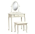 Monarch Specialties Glenys Vanity Set, 51-3/4"H x 28"W x 16"D, Antique White 1 thumbnail image