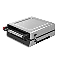 George Foreman Contact Smokeless Grill, 5-3/4”H x 14-1/4”W x 12-7/16”D, Silver 1 thumbnail image