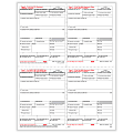 ComplyRight™ W-2 Tax Forms, 4-Up (Box Format), Employee’s Copies B, C, 2 & 2 Combined, Laser, 8-1/2" x 11", Pack Of 50 Forms