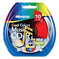 Memorex® Music CD-R Recordable Media, "Cool Colors", 700MB/80 Minutes, Pack Of 10 1 thumbnail image