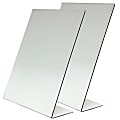 Creativity Street 1-Sided Self-Portrait Mirrors, 8-1/2" x 11", Silver, Pack Of 2 Mirrors