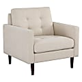Office Star Grayburn Accent Chair, Cream/Brown 1 thumbnail image