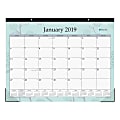 Blue Sky™ Monthly Desk Pad Calendar, 22" x 17", Rue Du Flore, January to December 2019