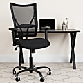Flash Furniture HERCULES Ergonomic Mesh High-Back Big And Tall Swivel Chair With Adjustable Arms, Black