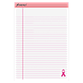 Ampad® Esselte Breast Cancer Awareness Writing Pads, 8 1/2" x 11 3/4", Pink/White, 50 Sheets Per Pad, Pack Of 6 Pads 1 thumbnail image