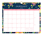 Blue Sky™ Day Designer® Monthly Wall Calendar, 15" x 12", Peyton Navy, January to December 2019