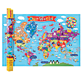 Round World Products Kid's Wall Map, World, 24" x 36"