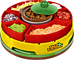 Nostalgia Electrics Lazy Susan Taco Bar, Red