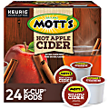 Mott's Single-Serve K-Cup® Pods, Hot Apple Cider, Pack Of 24